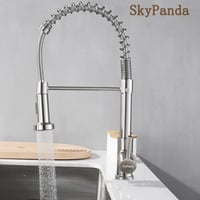 SkyPanda Konyhai Csaptelep 360° Forgatható Magasív Zuhanyfunkció Ezüst 3