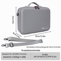 Prenosná taška SKYREAT pre dron DJI Mini 4 Pro Fly More Combo a ovládač RC 2, s ramenným popruhom, kompaktné cestovné puzdro na príslušenstvo 3