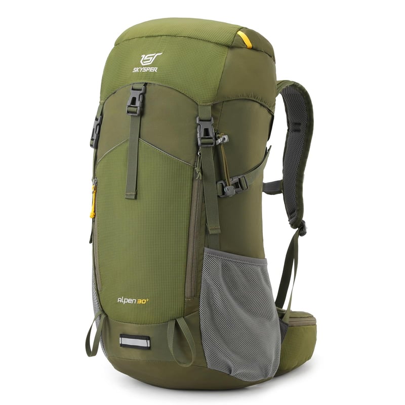 SKYSPER Alpen30 planinarski ruksak s ventiliranim leđima - zeleni - 30 l