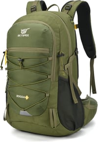 SKYSPER Bogda 35L Túra Hátizsák Hátszellőzéssel és Hidratációs Rendszerrel, Trekking Táska Lélegző 3D Mesh Anyagból 1