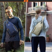 SKYSPER Könnyű Vízálló Oldaltáska - Férfi Crossbody Válltáska Túrázáshoz, Sportoláshoz és Utazáshoz, 25x30 cm, 320g 6