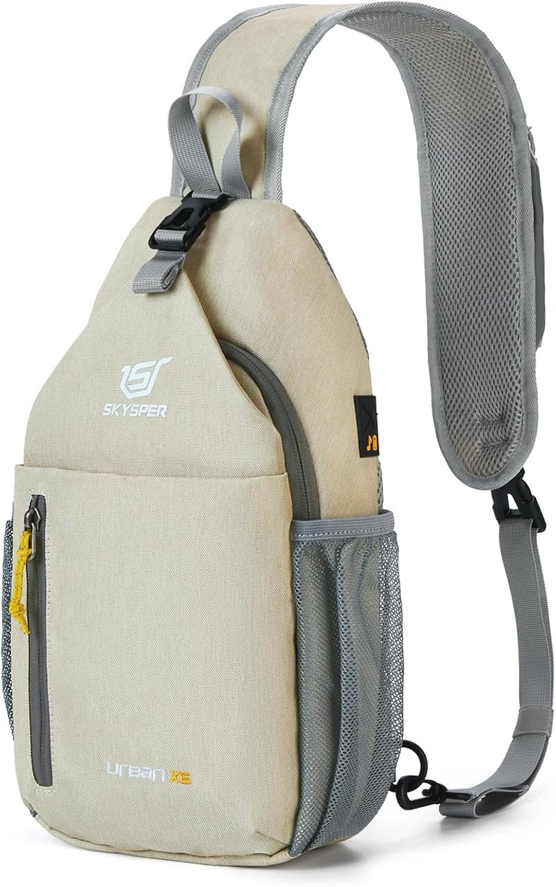 SKYSPER Könnyű Vízálló Oldaltáska - Férfi Crossbody Válltáska Túrázáshoz, Sportoláshoz és Utazáshoz, 25x30 cm, 320g