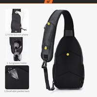 SKYSPER Könnyű Vízálló Válltáska - Kompakt Crossbody Táska Túrázáshoz, Sportoláshoz és Utazáshoz, Férfiaknak, URBAN Modell, 25x30 cm 3
