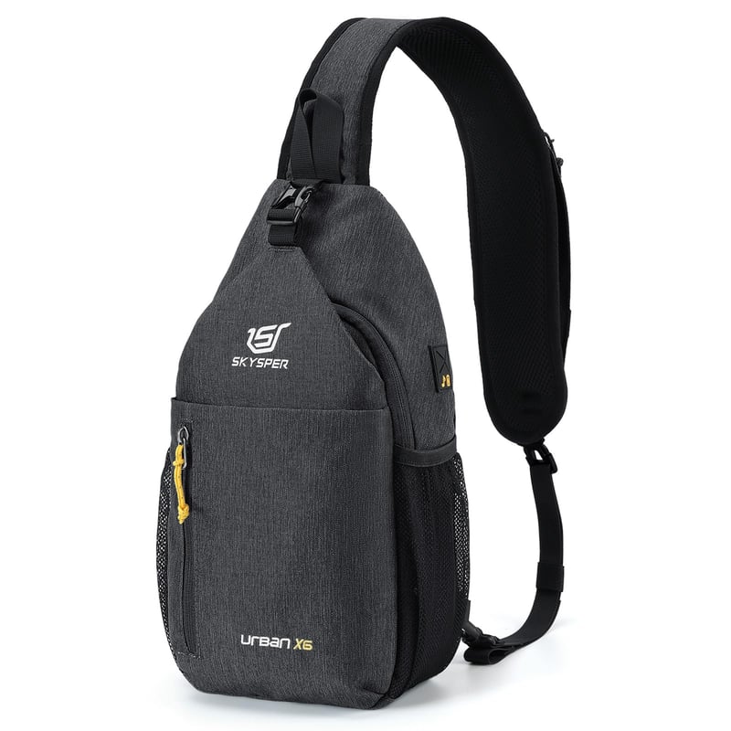 SKYSPER Lagana vodootporna torba preko ramena - Kompaktna crossbody torba za planinarenje, sport i putovanja, za muškarce, URBAN model, 25x30 cm