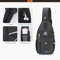 SKYSPER Könnyű Vízálló Válltáska - Kompakt Crossbody Táska Túrázáshoz, Sportoláshoz és Utazáshoz, Férfiaknak, URBAN Modell, 25x30 cm 4