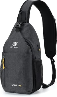 SKYSPER Könnyű Vízálló Válltáska - Kompakt Crossbody Táska Túrázáshoz, Sportoláshoz és Utazáshoz, Férfiaknak, URBAN Modell, 25x30 cm 1