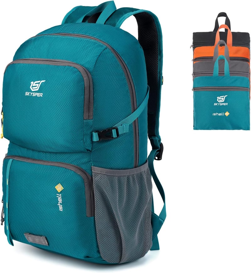 SKYSPER Ultralight összecsukható hátizsák vízálló napsák túrázáshoz utazáshoz