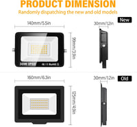 SKYWORLD 2 db 30W LED kültéri reflektor 3000 lm 3000 K melegfehér IP66 vízálló udvar garázs folyosó kert 2