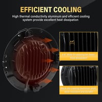 SKYWORLD 2 db 7 colos kerek LED fényszóró pár szerelőkonzollal 50 W 5000 lm 4 üzemmód 3000K és 6000K DRL menetfény Wrangler JK TJ LJ CJ tere 5