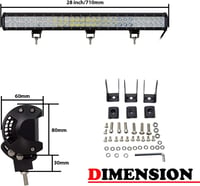 SKYWORLD 28 Inch 180W LED Munkalámpa Bar 12V 24V Vízálló Offroad Fényszóró 2