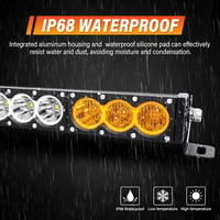 SKYWORLD LED fénysor offroad 210W fehér-sárga spot/flood - 38 inch 4