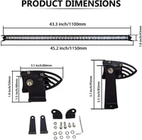 SKYWORLD 43" Ultra Slim LED Fényhíd 210W - Terepjáró Lámpasor Kábelkészlettel 4x4 SUV ATV Teherautókhoz 12V/24V

AI: SKYWORLD 43" Ultra Slim 2
