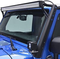 SKYWORLD 52" LED fénysáv tetőrögzítés Jeep Wrangler JK 2007-2017 7