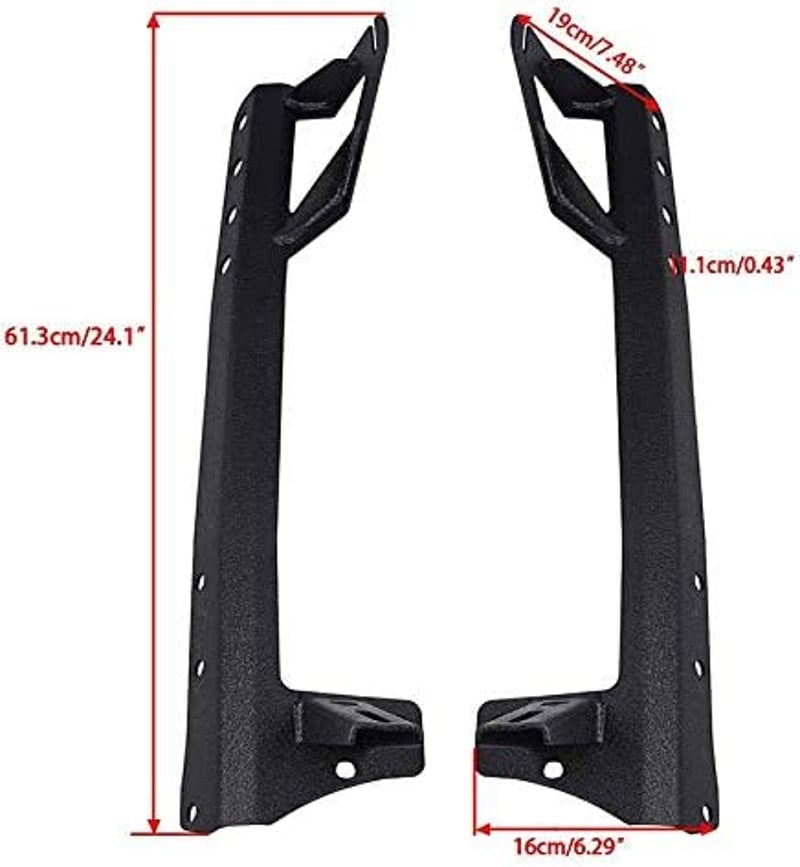 SKYWORLD 52" LED fénysáv tetőrögzítés Jeep Wrangler JK 2007-2017