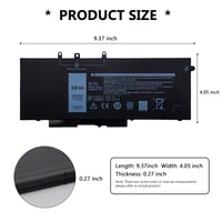 SLDYAPCX GJKNX Batéria pre notebook 7.6V 68Wh Dell Latitude 5480 5490 5580 5590 5280 5288 5488 Precision 3520 3530 GD1JP DY9NT 5YHR4 Náhradná batéria 2