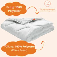 Set 2 Plăpumi din Microfibră sleepling Basic 135x200 cm, Căldură Medie pentru Tot Anul, Alb 2