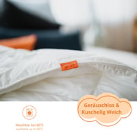 Set 2 Plăpumi din Microfibră sleepling Basic 135x200 cm, Căldură Medie pentru Tot Anul, Alb 3