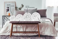 Set 2 Plăpumi din Microfibră sleepling Basic 135x200 cm, Căldură Medie pentru Tot Anul, Alb 6