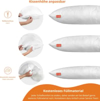 Sleepling Comfort 100 mikroszálas párna fehér 40x80 cm 2 darabos szett 3