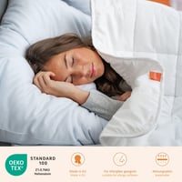 Vankúš Sleepling Komfort 100, 80x80 cm, súprava 2 kusov, vhodný pre alergikov, prateľný, vyrobený v EÚ, certifikát Öko-Tex 4