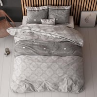 Sada posteľnej bielizne Sleeptime, 4-dielna, 135x200 cm - bavlna, Love, 2x obliečka na vankúš 80x80 cm, obliečka na paplón so zipsom, Oeko-TEX, ľahko žehliteľná 2