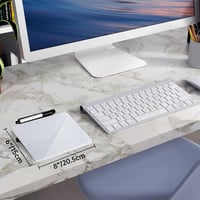 Sliandtelly Asztali Üveg Tábla 21 cm - Törölhető Mini Fehértábla Jegyzeteléshez, Döntött Írótábla Irodai Kiegészítő Emlékeztető Tervezővel 4