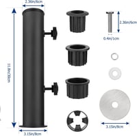 SLIIMU Univerzális Napernyő Állvány Adapter 48/38/32mm Redukciós Gyűrűvel 2