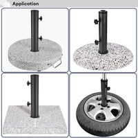 SLIIMU Univerzális Napernyő Állvány Adapter 48/38/32mm Redukciós Gyűrűvel 6