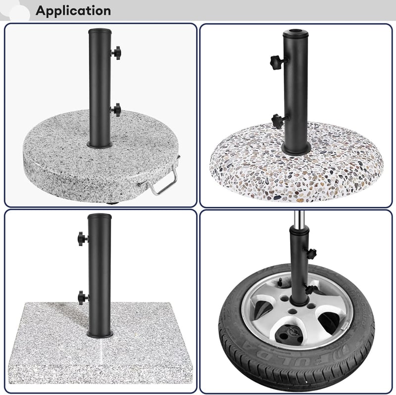 SLIIMU Univerzális Napernyő Állvány Adapter 48/38/32mm Redukciós Gyűrűvel