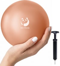 Minge de Pilates Slim Panda 15-17 cm cu pompă, mini minge de gimnastică pentru mușchii profunzi, planșeul pelvin, suport pentru gât și zona lombară, cu supapă anti-scurgere 1
