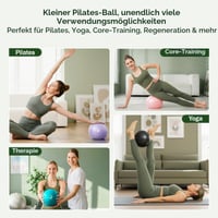 Minge de gimnastică Slim Panda 23-25 cm, minge de Pilates gonflabilă cu pai, minge moale de yoga pentru antrenament acasă, fitness și exerciții de echilibru 8