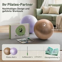 Minge de gimnastică Slim Panda 23-25 cm, minge de Pilates gonflabilă cu pai, minge moale de yoga pentru antrenament acasă, fitness și exerciții de echilibru 7
