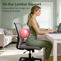 Slim Panda pilates lopta 23 cm, ružová malá gymnastická lopta nafukovacia so slamkou, mäkká fitnes lopta na jogu a rovnováhu na cvičenie doma pre seniorov 5