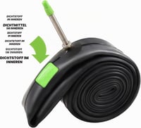 Slime önjavító kerékpár belső gumi Presta szeleppel - 26" x 1.75-2.3" 2
