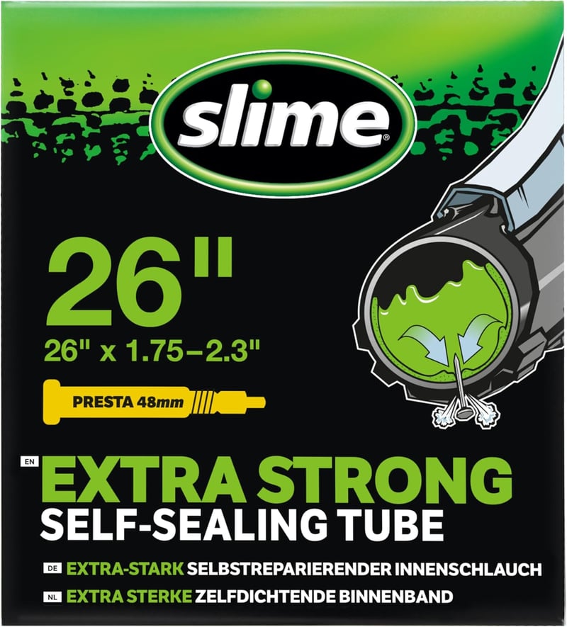 Slime önjavító kerékpár belső gumi Presta szeleppel - 26" x 1.75-2.3"