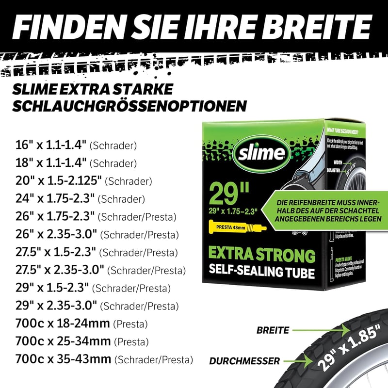 Slime Önzáró Gumiabroncs Tömlő Lyukasztás Elleni Tömítővel - 28/32-622mm Presta