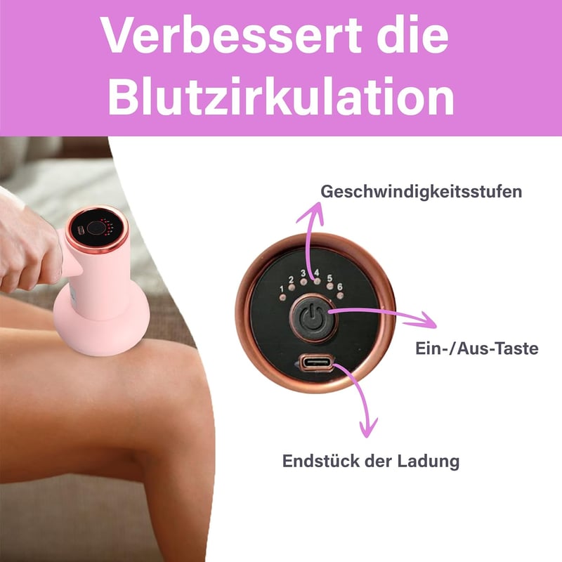 Slimovit Elektromos Cellulitisz Elleni Masszírozó - Vezeték Nélküli Alakformáló Készülék Bőrfeszesítéshez és Relaxációhoz