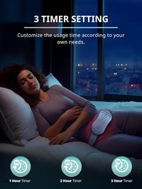 Slimpal AI Menstruációs Melegítőöv - Vezeték Nélküli Elektromos Hőpárna  Vibráció Funkcióval - Derék, Has, Hát Fájdalomcsilla 4