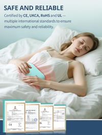 Slimpal Vezeték Nélküli Melegítőöv Menstruációs Fájdalomra - USB Tölthető Hordozható Melegítőpárna  Rózsaszín 6