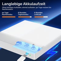 Plafonieră LED cu acumulator Slochi cu senzor de mișcare, reglabilă, cu telecomandă, temporizator, 3 temperaturi de culoare, pentru baie, hol, scară, bucătărie 5