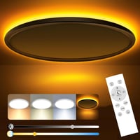 slochi Dimmelhető LED Mennyezeti Lámpa 36W 4200LM Távirányítóval, 1800K-6500K Színhőmérséklet, 40cm Kerek Fehér Modern Nappali 1