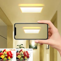 slochi Mozgásérzékelős Mennyezeti LED Lámpa, 20W, 22cm, 3000K Meleg Fehér, 1500 Lumen, Vékony Kivitel Garázsba, Folyosóra, Tárolóba 4