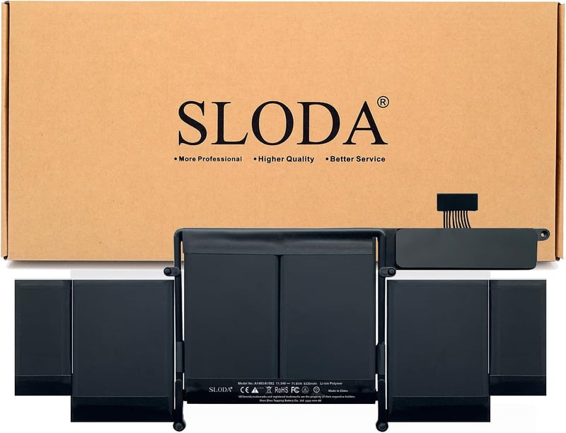 SLODA A1493 A1582 csere akkumulátor MacBook Pro Retina 13 A1502 Late 2013 Mid 2014 Early 2015 11.34V 6330mAh