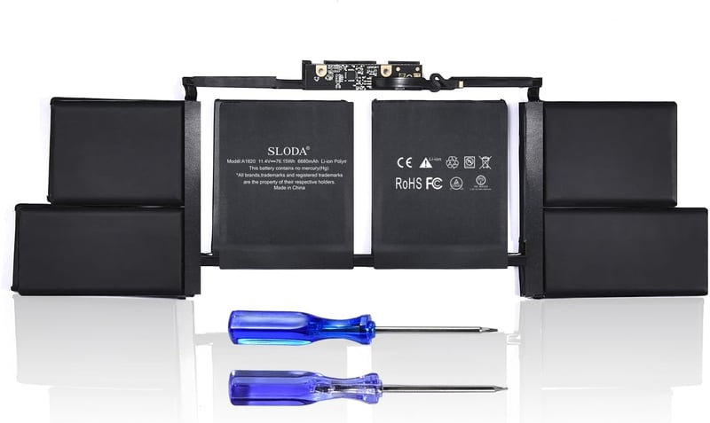 SLODA A1820 csere laptop akkumulátor MacBook Pro 15 A1707 Late 2016 Mid 2017 Li-Polymer 11.4V 6680mAh