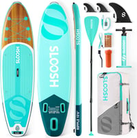 SLOOSH 10'6" Felfújható Stand Up Paddle Board EVA Fedlappal, Pumpa és Táskával 1