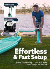 SLOOSH 10'6" Felfújható Stand Up Paddle Board EVA Fedlappal, Pumpa és Táskával 4