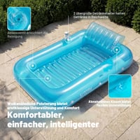 Saltea gonflabilă pentru plajă Sloosh cu pernă detașabilă, saltea de apă pentru adulți, divertisment estival la malul apei 4