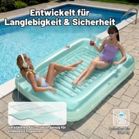 Saltea gonflabilă de plajă Sloosh pentru adulți – Șezlong plutitor pentru relaxare la piscină sau pe apă în timpul verii 5