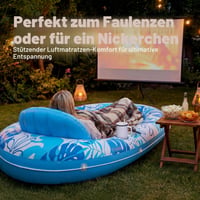 Nafukovacie ležadlo do vody Sloosh 178 cm x 127 cm s vankúšom, oválne ležadlo na opaľovanie pre dospelých a deti, bazén s loptičkami, darček na párty 8