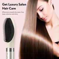 Styler 5-în-1 Slopehill, Uscător de păr ionic (110.000 RPM), Perie cu aer cald, Ondulator și placă de îndreptat părul, pentru acasă și călătorii - Auriu șampanie 4